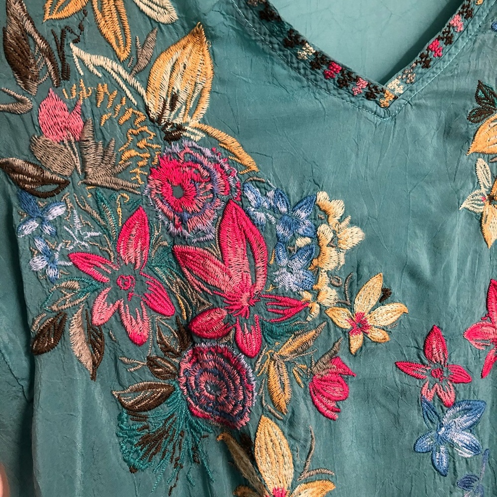 Johnny Was floral tunic